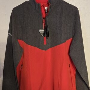 Callaway 1/4 Quarter Zip Pullover Men’s Size Small Front Pocket Golf Lightweight